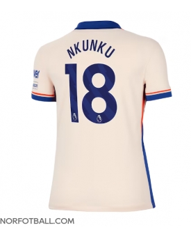 Billige Fotballdrakt Chelsea Christopher Nkunku #18 Replika Bortedrakt Dame 2024-25 Kortermet